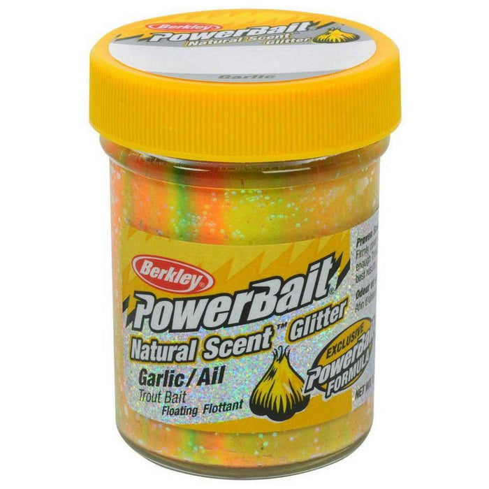 Berkley PowerBait Natural Scent Glitter Trout Bait -GARLIC- 50g pack/1pcs.