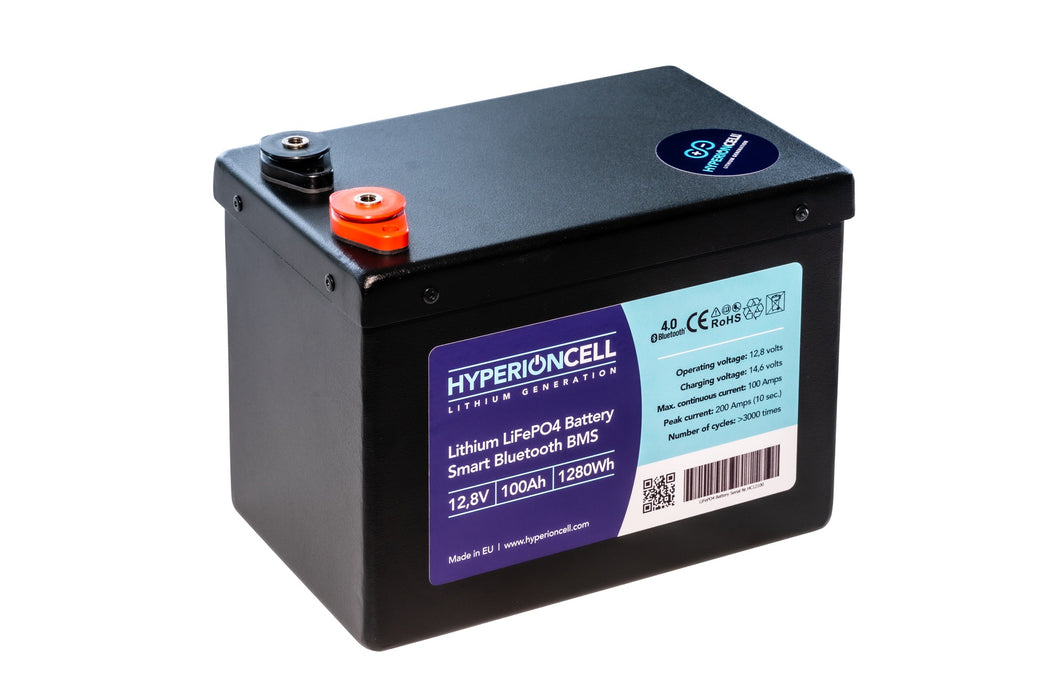 Akumulators Hyperioncell MARINE LiFePo4 HC12100 (100Ah 12V LiFePO4 Deep Cycle)