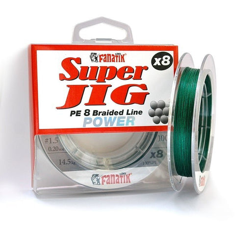 PE-line FANATIK Super Jig PE X8 Green-Braid line-Fanatik